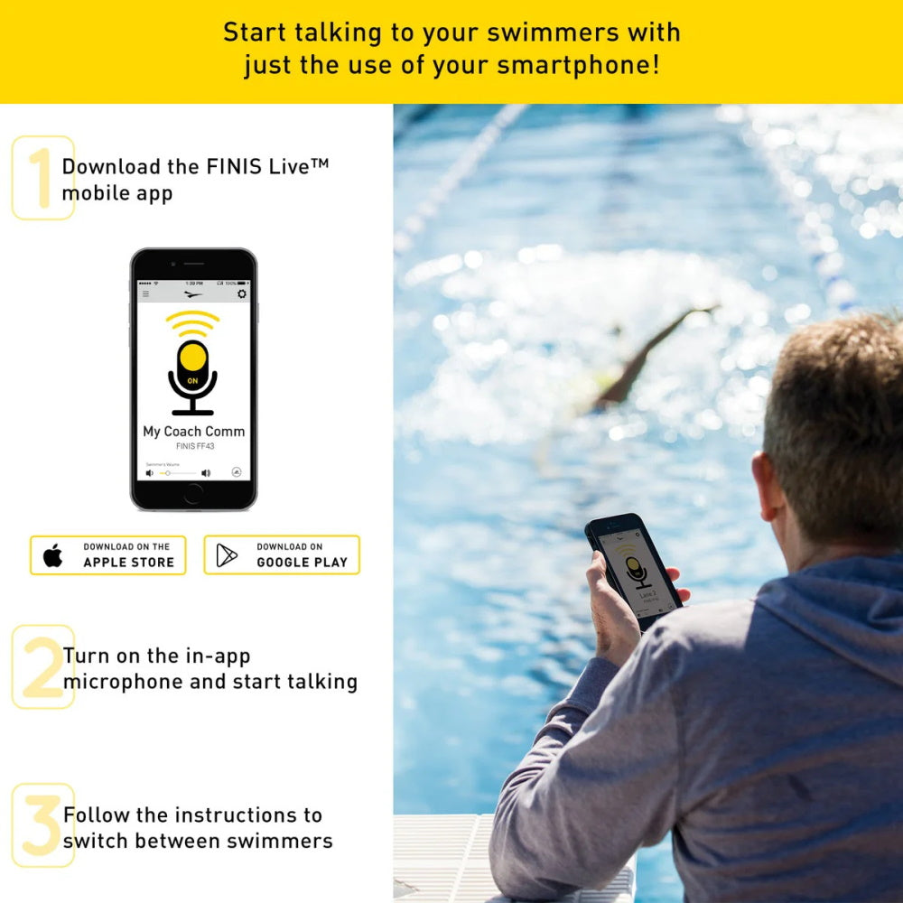 Finis - Swim Coach Communicator - Système de télécommunication aquatique