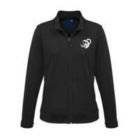 Flamants Roses - Veste sportive avec fermeture éclair - Coupe féminine - Noir