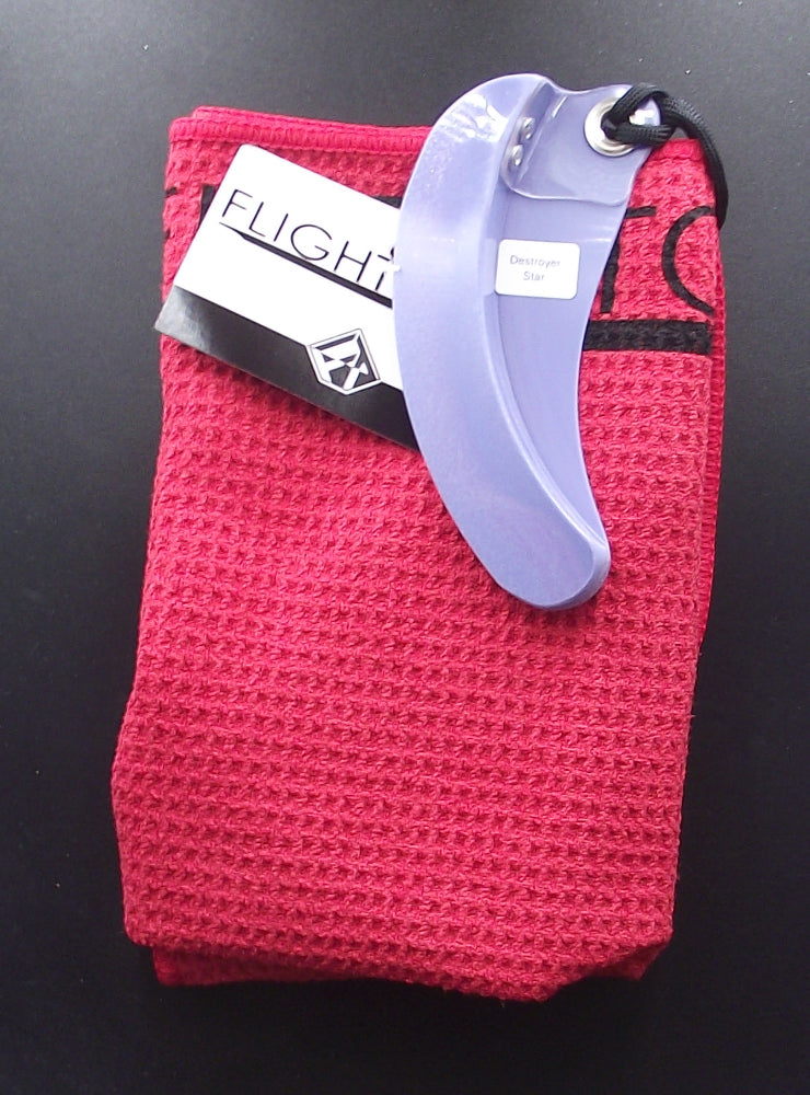 FlighTowel - Serviette d'entrainement de DiscGolf - Joueurs DROITIERS