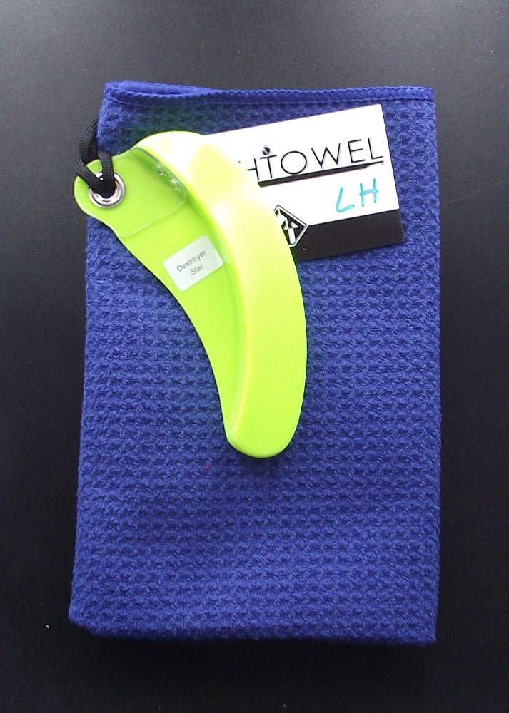 FlighTowel - Serviette d'entrainement de DiscGolf - Joueur GAUCHER de FlighTowel