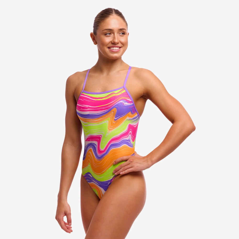 FUNKITA - TIE ME TIGHT - One-piece - Maillot d'entraînement pour femmes - COLOUR CONTOUR