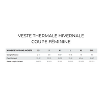 Veste hivernale thermale - Féminin - Noir
