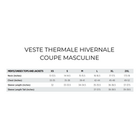 Veste hivernale thermale - Masculin - Noir