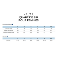 CN Memphrémagog - Haut performance à quart de zip - Femme - Noir