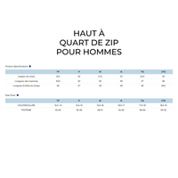 CN Memphrémagog - Haut performance à quart de zip - Homme - Noir