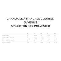 Chandail à manches courtes dryblend - Juvénile - Rouge