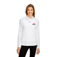 Women's Quarter Zip Performance Top - White