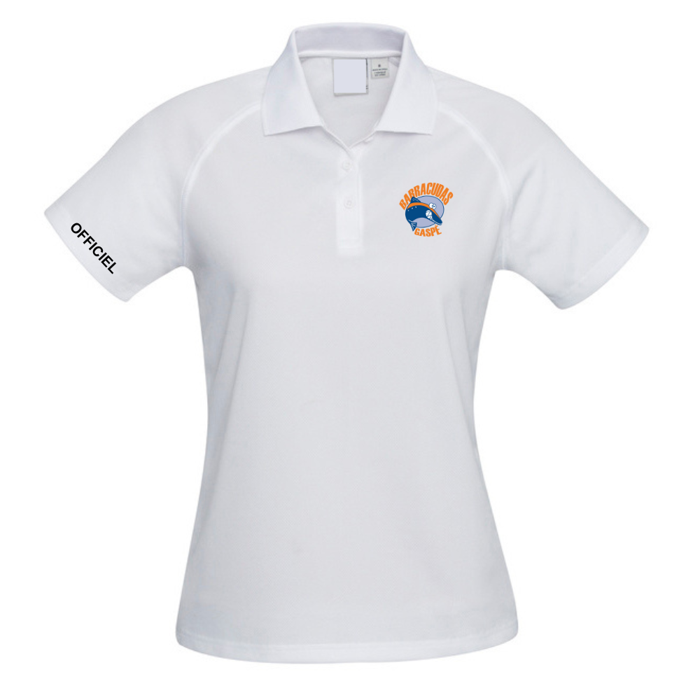 Barracudas - Polo - Officiels - Féminin - Blanc
