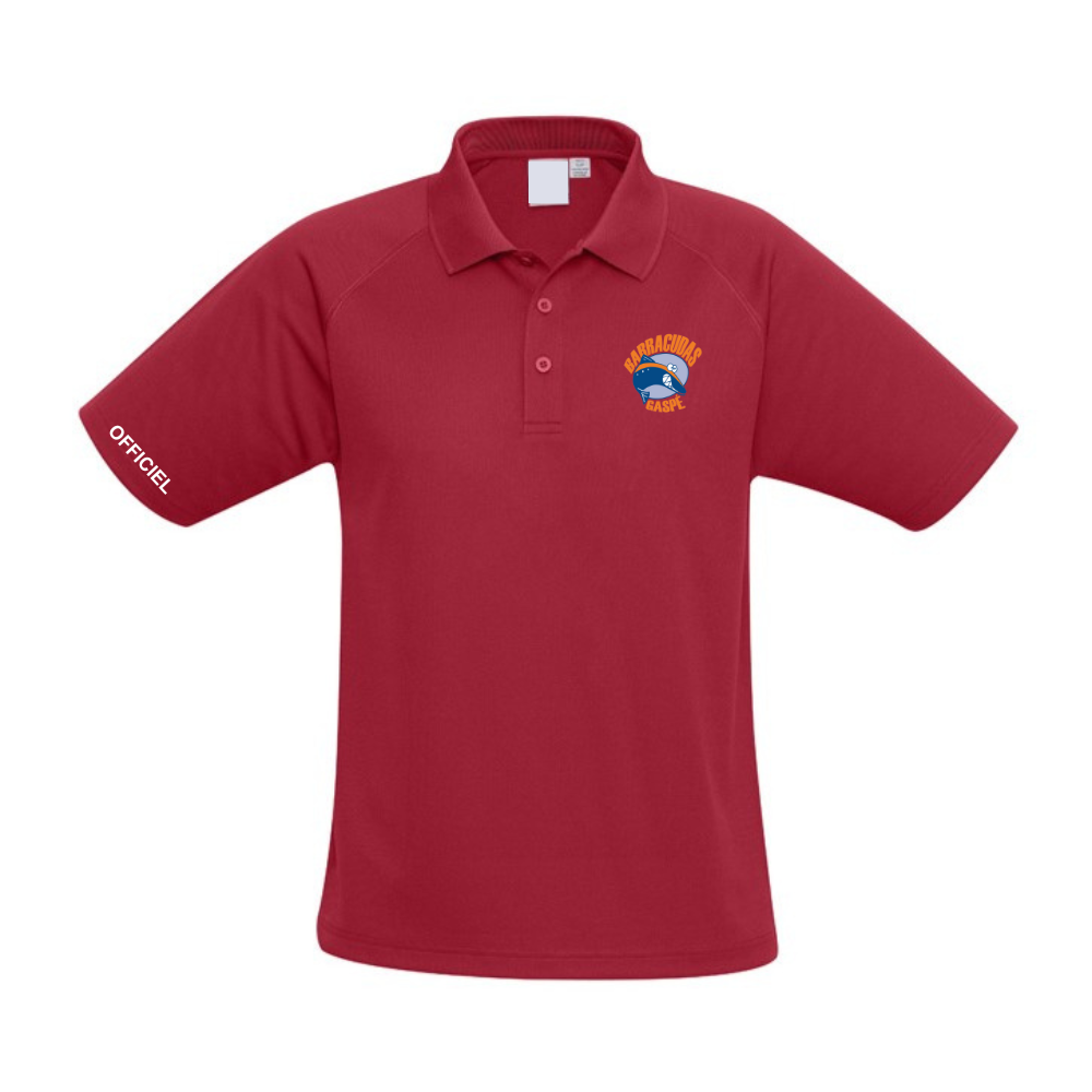 Barracudas - Polo - Officiels - Masculin - Rouge