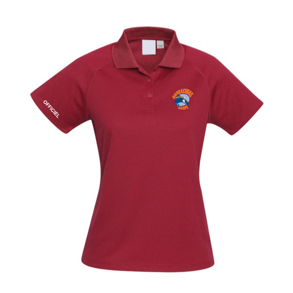 Barracudas - Polo - Officiels - Féminin - Rouge