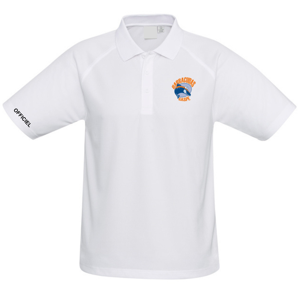Barracudas - Polo - Officiels - Masculin - Blanc