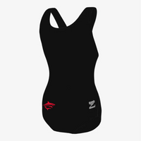 Requins de Drummondville - Speedo Solid Super Pro Back Endurance+ JUNIOR - Maillot d’entraînement pour filles - Noir