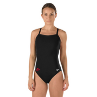 Speedo Solid FlyBack Endurance+ - Women's Training Swimwear - Black (006)