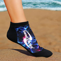 SandSocks - Nebula-Chaussettes courtes pour volleyball de plage - Bleu Nebula