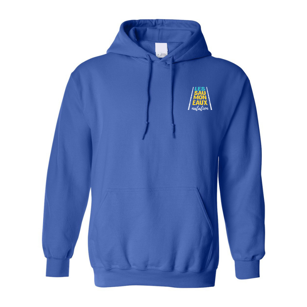 Saumoneaux - Chandail molleton à capuchon (Kangourou/Hoodie) - Adulte - Royal