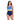 Speedo BANDED COLORBLOCK - Aquafitness - Women's Swimwear - Cerulean Blue