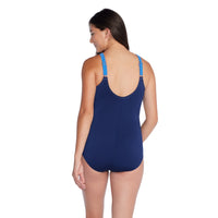 Speedo BANDED COLORBLOCK - Aquaforme - Maillot pour femmes - Cerulean Blue