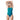 Speedo CROSS BACK Endurance+ - CONTORT STRIPES - women's Training Swimwear - Teal