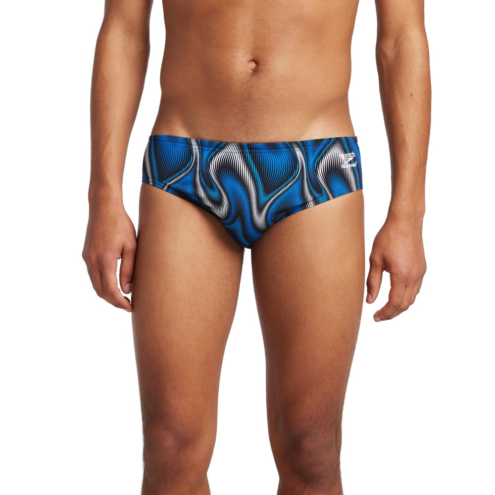 Speedo Brief PURPOSE Endurance+ - Printed Men's Training Swimwear - Royal Blue