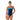 Speedo RELAY BACK COLOR BLOCK - Women's Swimwear - PEACOCK
