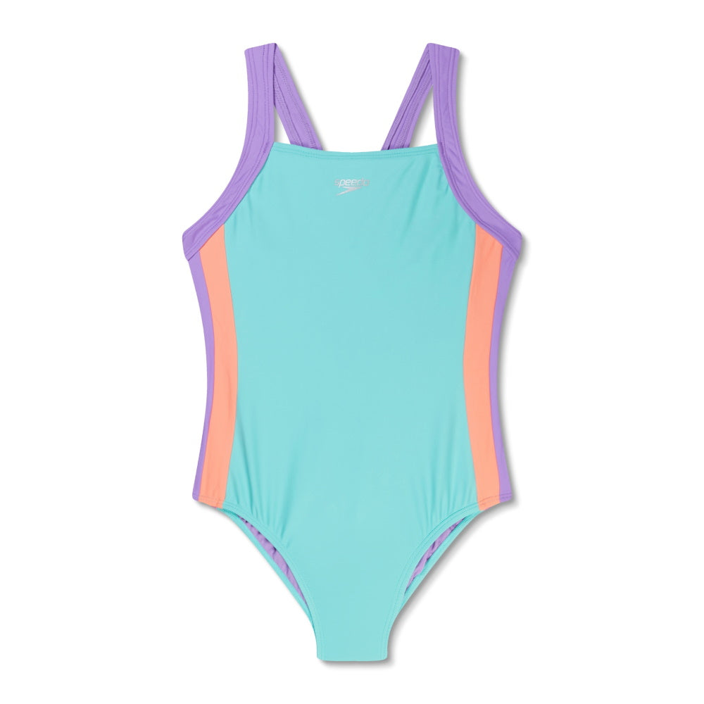 Speedo VERTICAL SPLICE - Maillot pour fille - Arctic Glass