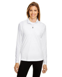 Haut performance à quart de zip - Femme - Blanc