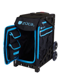 ZÜCA PICKLEBALL CART - Sport Cart on Wheels and bag - Black / Blue Trims