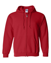 Veste molleton à capuchon avec zip - Adulte - Rouge