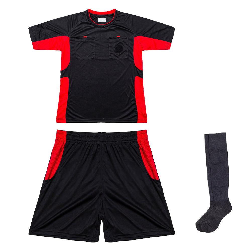 Arbitre-Équipement - Uniforme d'arbitre de soccer - Noir de Arbitre-Équipement