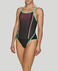 Arena HYVEN SuperFly Back One - Maillot pour femmes - Noir / Vert Bali de Arena