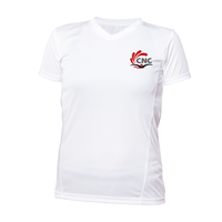 CNC - Chandail féminin à manches courtes officiel - Blanc de CNC