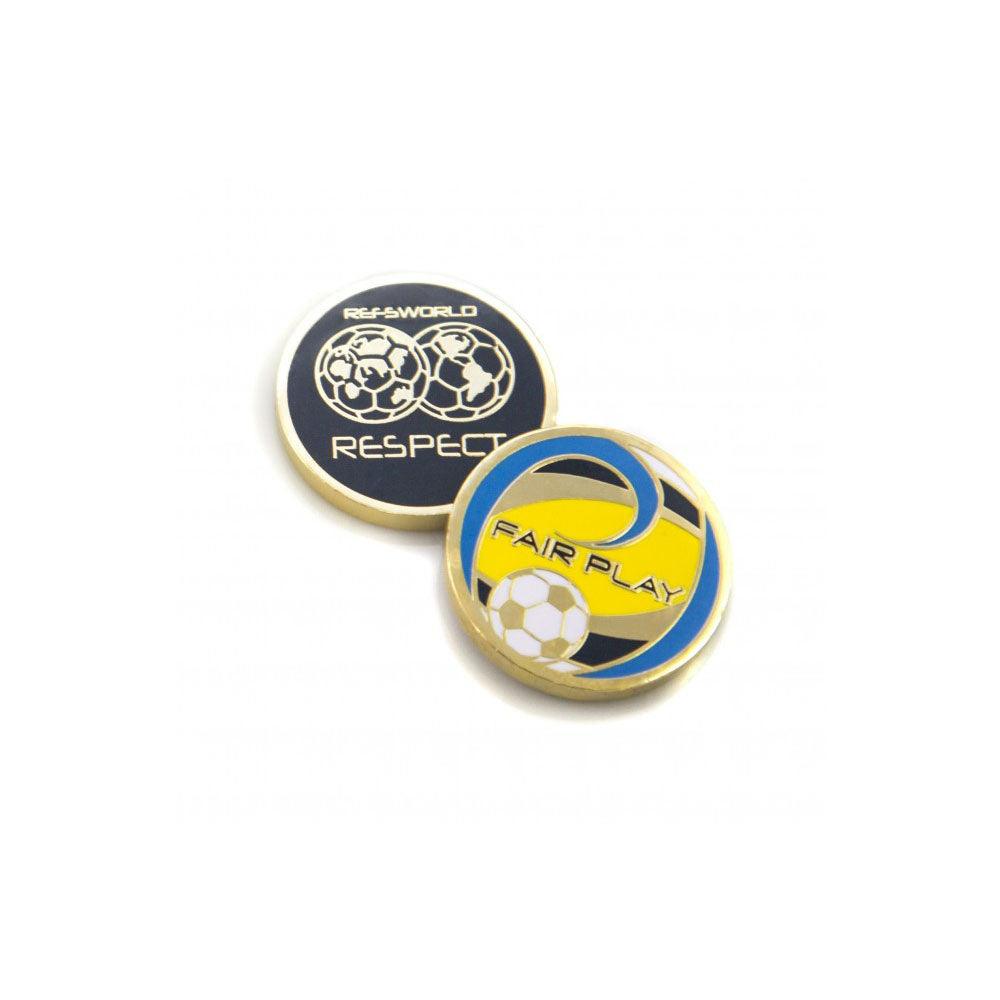 Combo Pièce de tirage au sort et Badge "Fair Play" de Refsworld