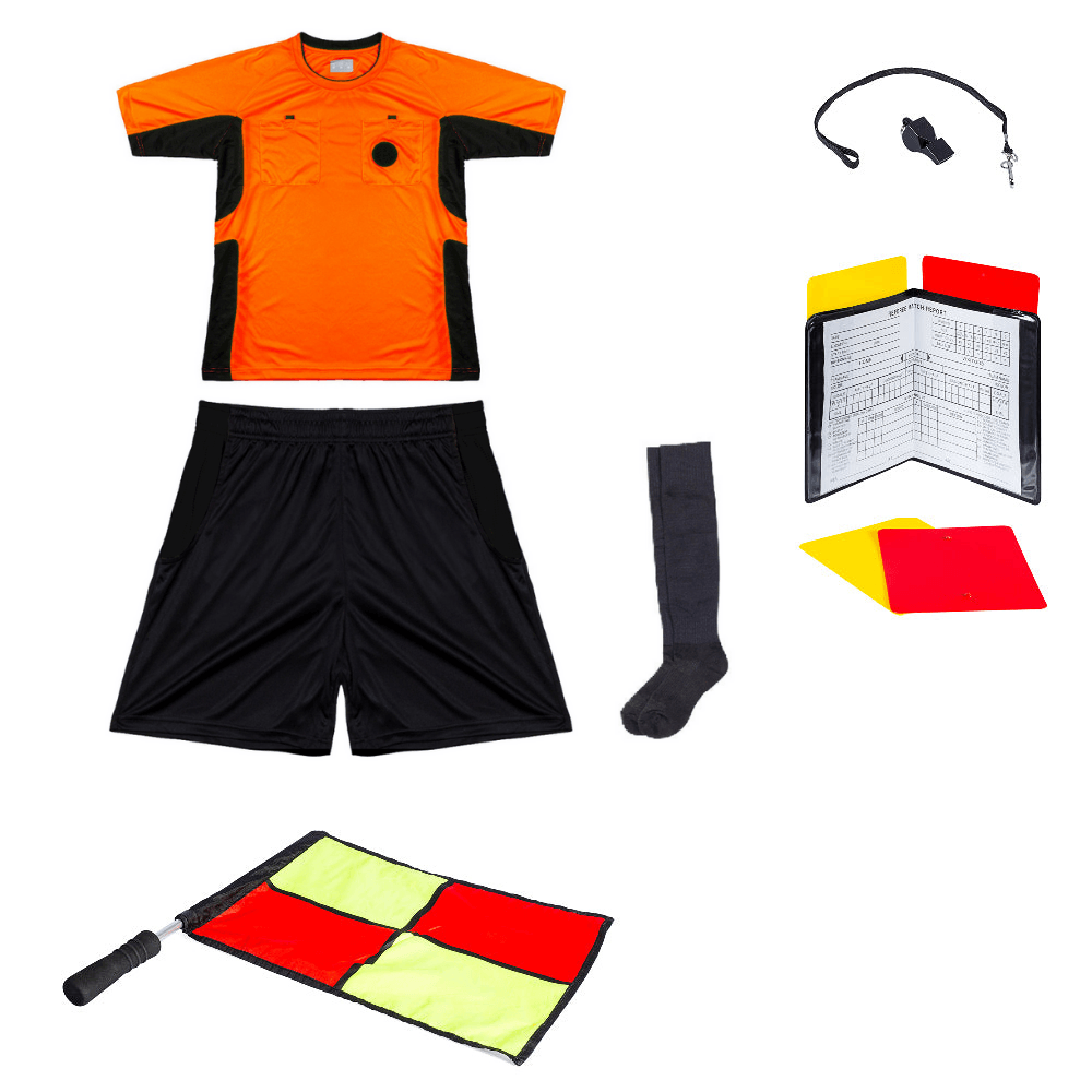 Ensemble essentiel pour arbitre de soccer - Orange / Noir de Arbitre-Équipement