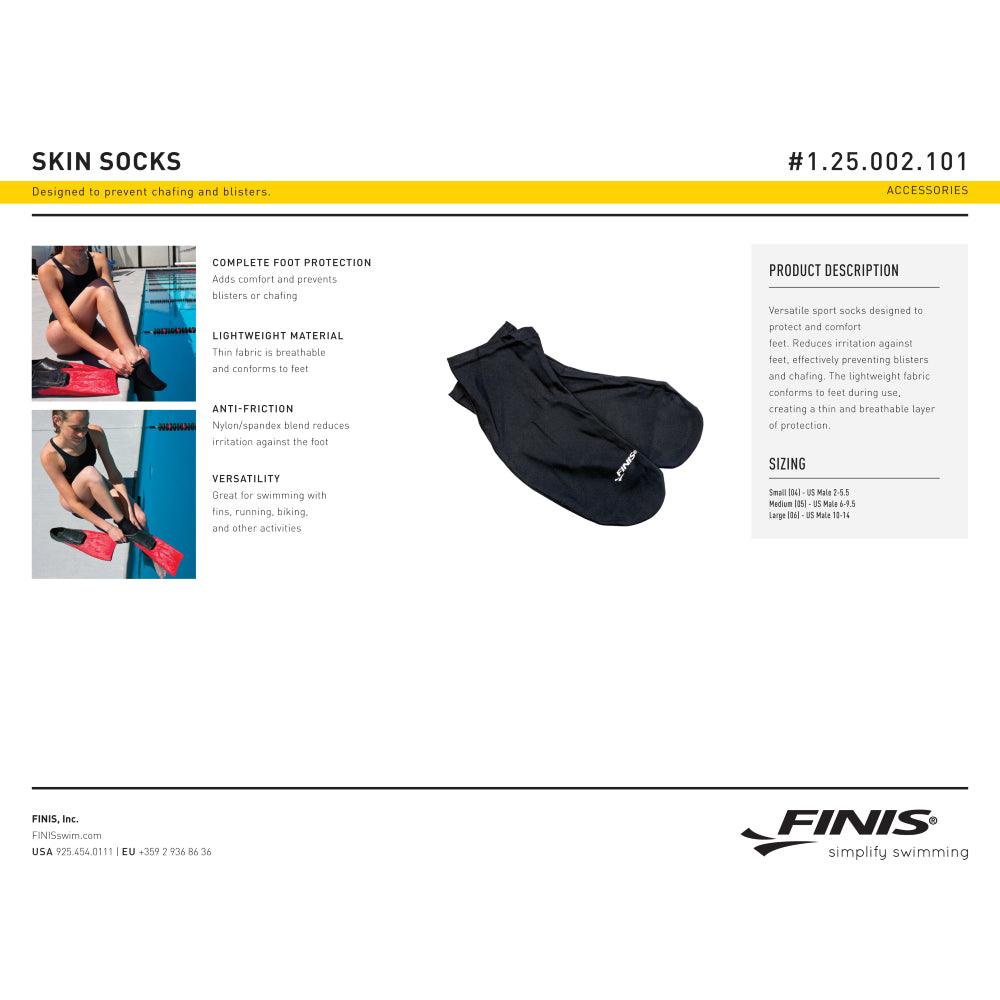 FINIS – Chaussettes Skin Socks - Noires de Finis