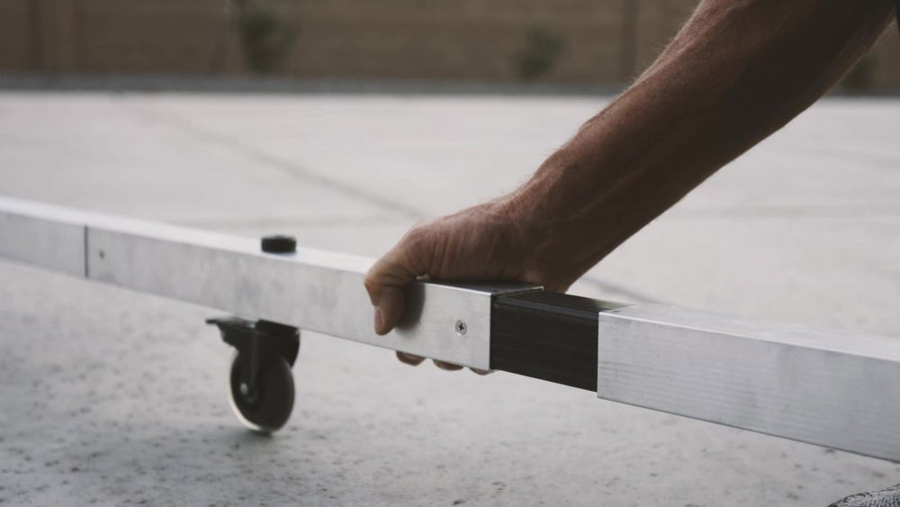 HomeSports - Dominator Rolling Portable Pickleball Net – Filet de pickleball portatif extérieur sur roulettes de HomeSports