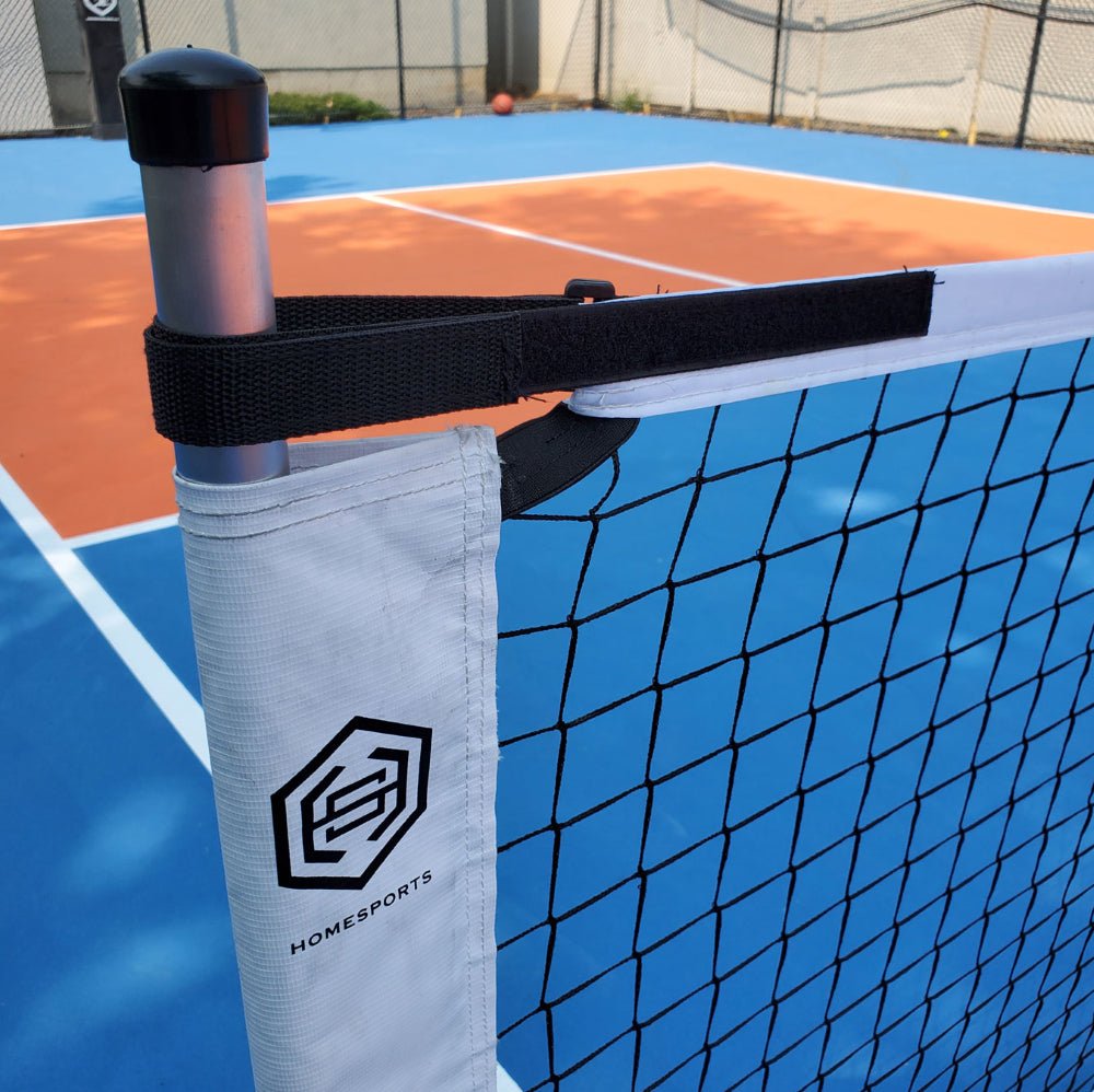HomeSports - Dominator Rolling Portable Pickleball Net – Filet de pickleball portatif extérieur sur roulettes de HomeSports