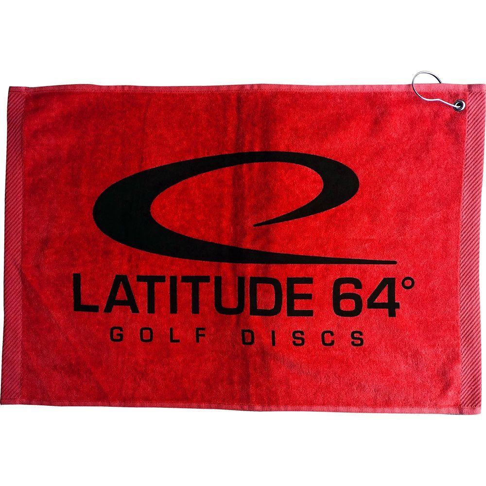 Latitude 64 - Serviette de discgolf en coton – Rouge de Latitude 64