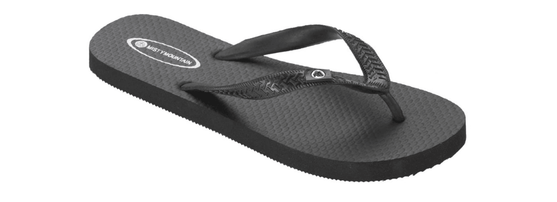 Misty Mountain Sandales pour dames FlipFlop Noir Nation Sport