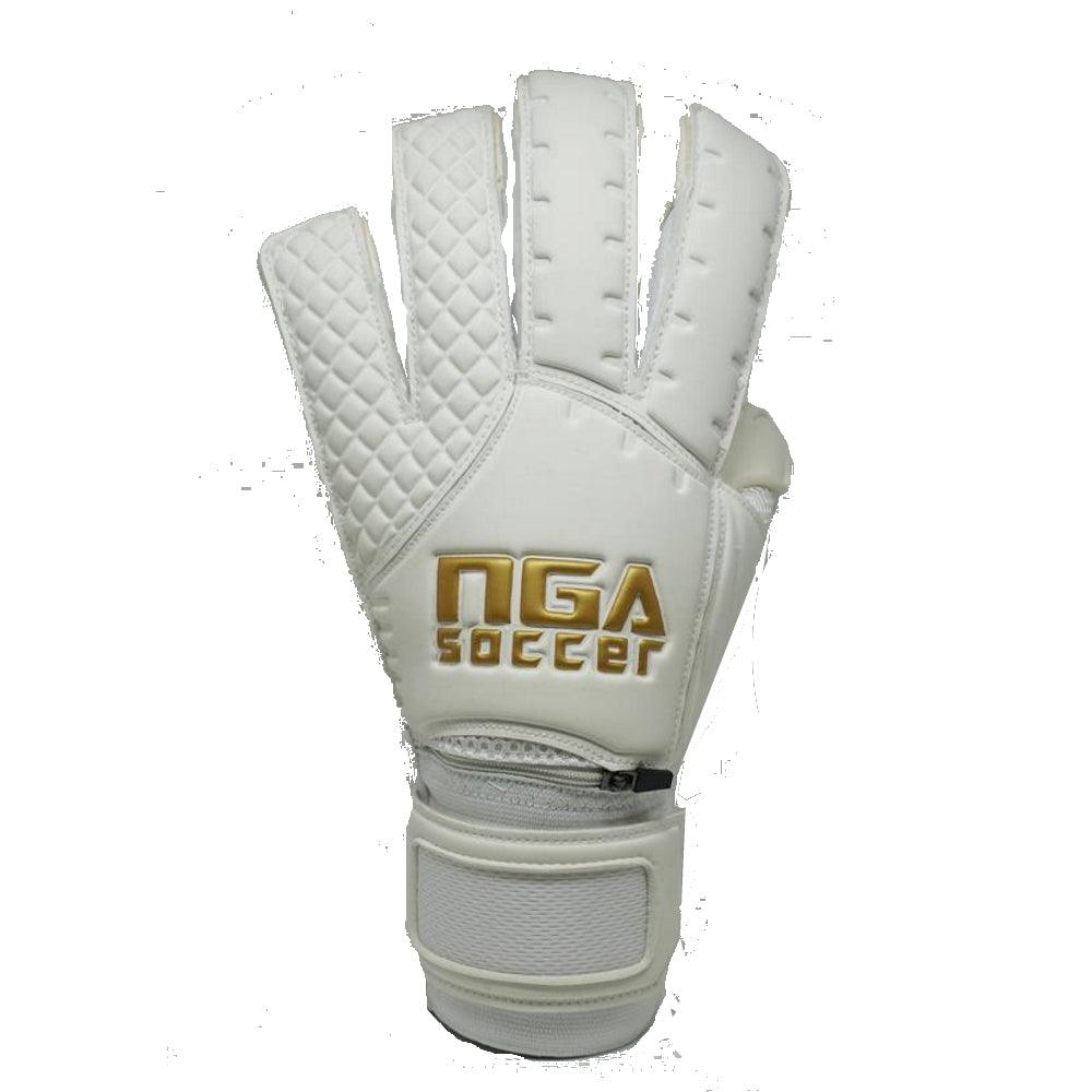 NGA Empire - Gants de gardien - Blanc/Or de NGA