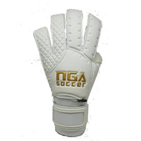 NGA Empire - Gants de gardien - Blanc/Or de NGA