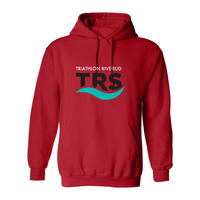 Triathlon Rive-Sud - Chandail à capuchon, Type kangourou - Adulte - Rouge de Triathlon Rive-Sud