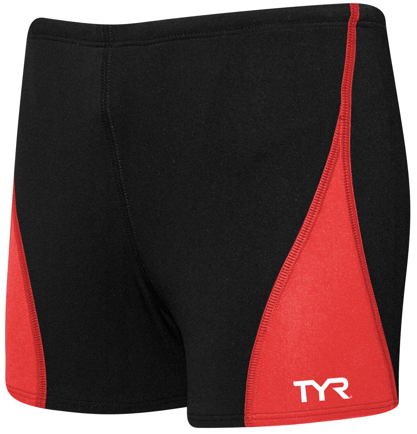 TYR Squared Panel Splice - Maillot de bain pour garçons - Noir/Fuoco/Gris de TYR