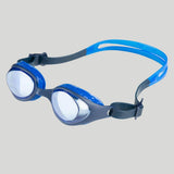 Lunettes de natation légères avec joints alvéolés confortables et verres panoramiques pour entraînement.