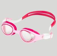 Lunettes de natation légères avec joints alvéolés confortables et verres panoramiques pour entraînement.