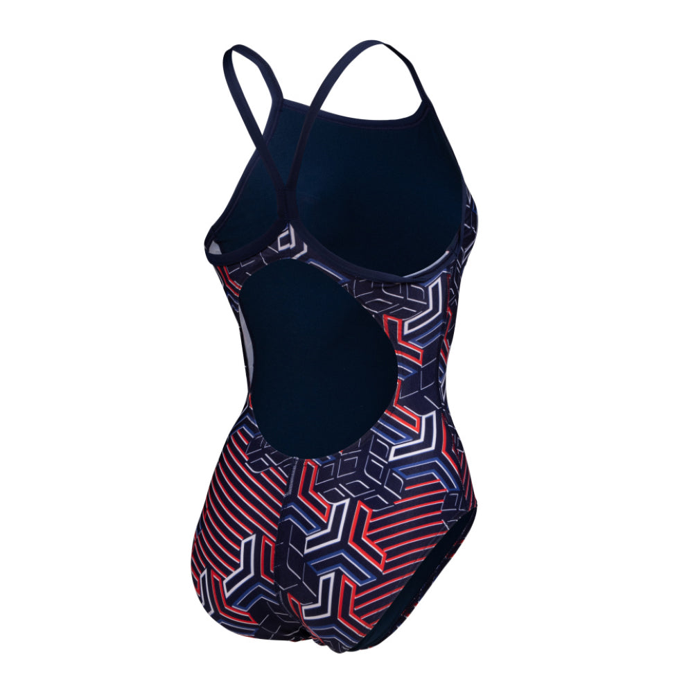 Arena Kikko PRO - Lightdrop Back - Maillot pour femmes - Navy / Red-White-Blue