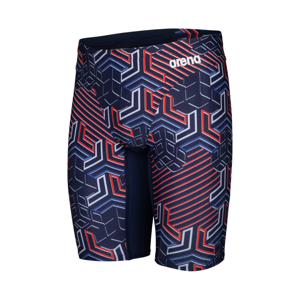 Arena KIKKO PRO Jammer - Men's Swimwear - Navy / Red-White-Blue