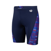 Arena SLOW MOTION - Jammer - Men's Swimwear - Navy / Neon Blue