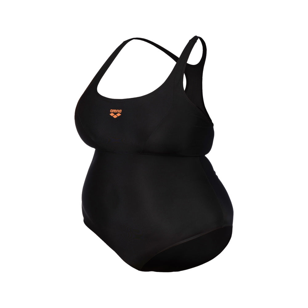 Arena - Control PRO Back - Maillot de bain d'entrainement pour femmes - Taille forte - Noir