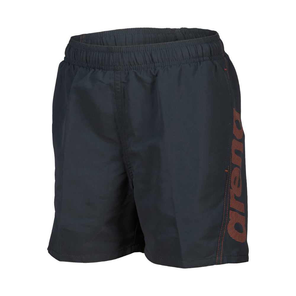 Arena Fundamental Boxer Junior - Logo - Boy's Swiwmear - Asphalt / Nespola