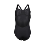 a women's black swimsuit with straps